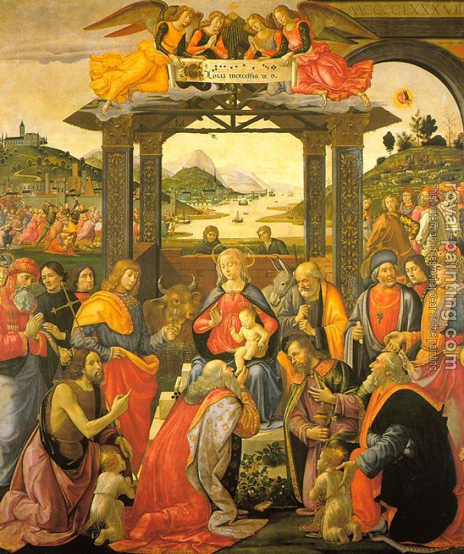 Domenico Ghirlandaio : Adoration of the Magi for the Spedale degli Innocenti